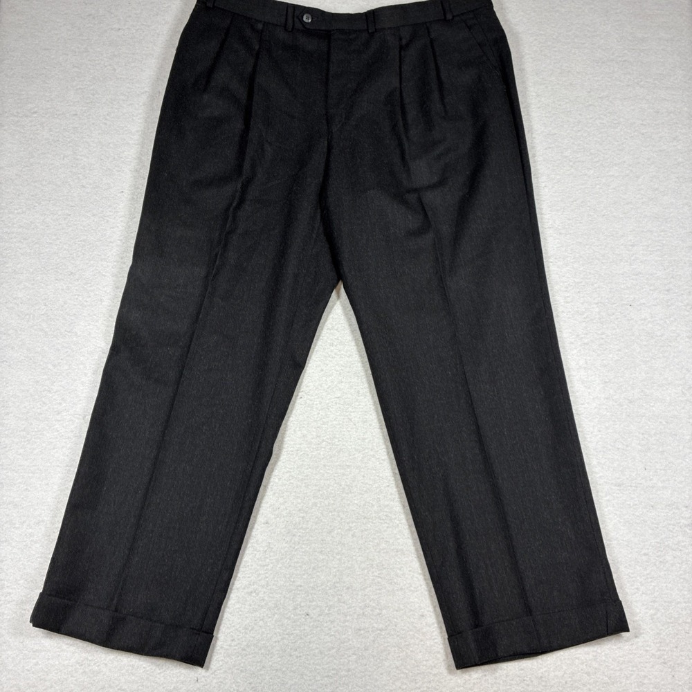 Vintage Polo University By Ralph Lauren Pleated Wool Dress Pants Men 40 x 30
